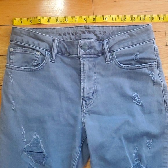 Jeans pants American eagle SKINNY Size 29×32 Strech Very good conditions Gray - Picture 4 of 15